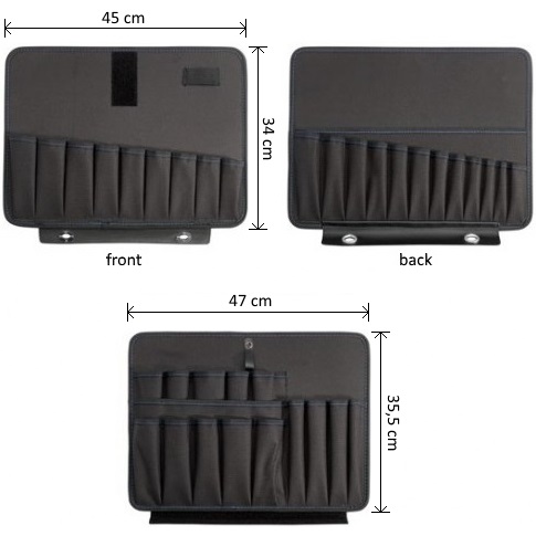 B&W 4800153 Werkzeugtafel und Abdeckplatte mit Tool Pockets fr Koffer GO
