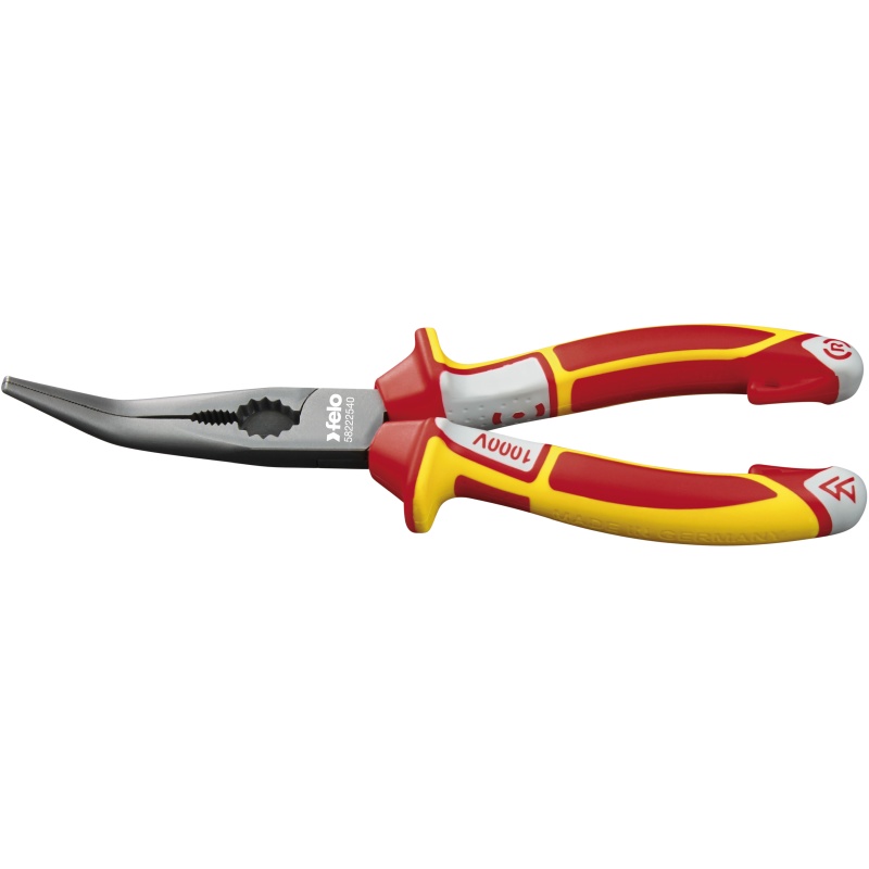 Felo 582 225 40 VDE Chain Nose Radio Pliers, 45 curved, 205 mm