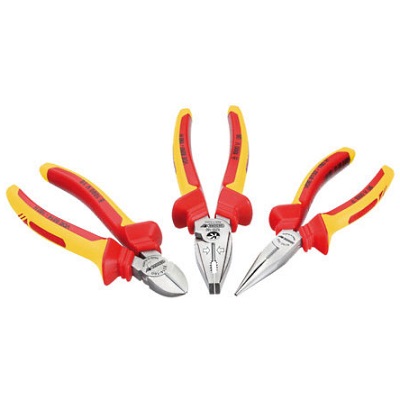 Gedore VDE S 8003 H VDE Pliers set with insulating sleeves 3 pcs