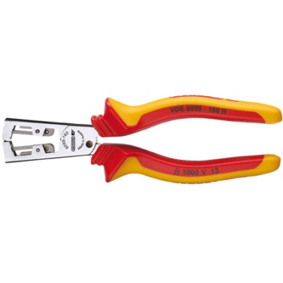 Gedore VDE 8099-160 H VDE Stripping pliers STRIP-FIX with insulating sleeves 160 mm