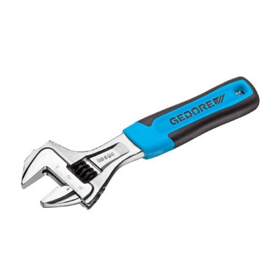 Gedore 60 S 6 JC Adjustable spanner 6", open end, chrome-plated with 2C-handle