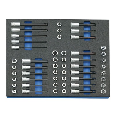 Gedore 2005 CT2-TX 30 Socket set 3/8" in 2/4 CT tool module, 52 pcs