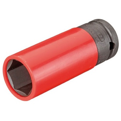 Gedore K 19 LS 21 Impact socket 1/2" with protective sleeve, 21 mm