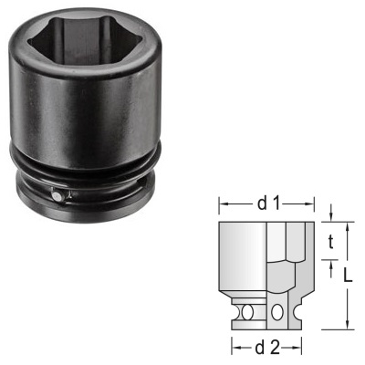Gedore K 32 S 17 Impact socket 3/4" Impact-Fix 17 mm
