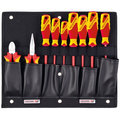 Gedore 1100 W-002 VDE Tool board with VDE pliers/screwdriver assortment