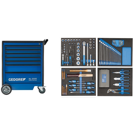Gedore 2005-TS-147 Tool trolley with assortment