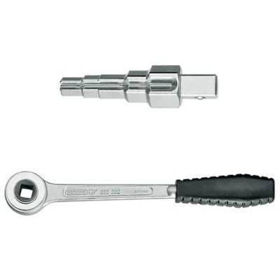 Gedore 380000 Combi-stepped key No. 380100 with ratchet 1/2" No. 380200