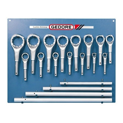 Gedore 2 ATM Single ended ring spanner set 19 pcs 24-85 mm