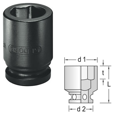 Gedore KR 19 17 Impact socket 1/2" 17 mm
