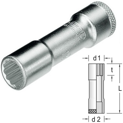 Gedore D 30 L 10 Dopsleutel 3/8", lang UD-profiel 10 mm