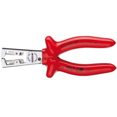 Gedore VDE 8099-160 VDE Stripping pliers STRIP-FIX with dipped insulation 160 mm