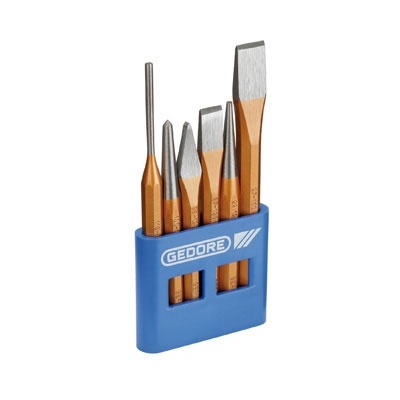 Gedore 106 Chisel and punch set 6 pcs in plastic holder