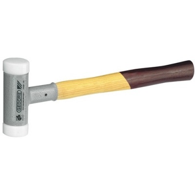 Gedore 248 H-25 Terugslagvrije nylon hamer met hickory steel, d 25 mm