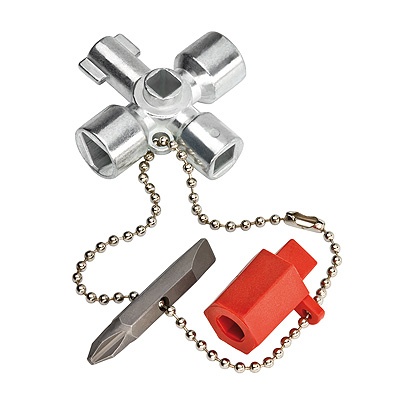 Knipex 00 11 02 Control Cabinet Key for standard cabinets and shut-off systems