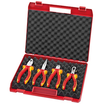 Knipex 00 20 15 Compact-Box 4 parts with VDE tools
