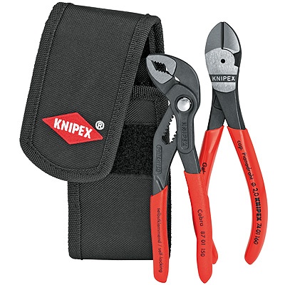 Knipex 00 20 72 V02 Mini-tangenset in gereedschapsriemtas