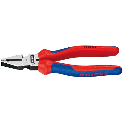 Knipex 02 02 180 High Leverage Combination Pliers, 180 mm