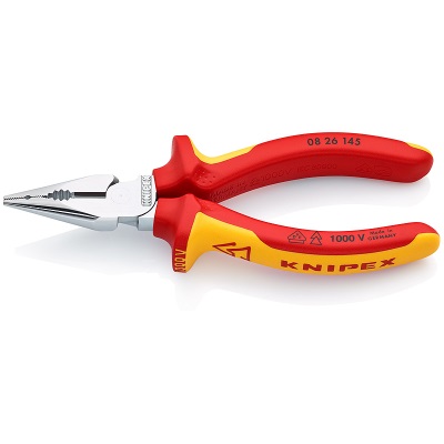 Knipex 08 26 145 Needle-Nose Combination Pliers, VDE