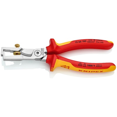 Knipex 13 66 180 StriX cable shears and stripping pliers, VDE, 180 mm