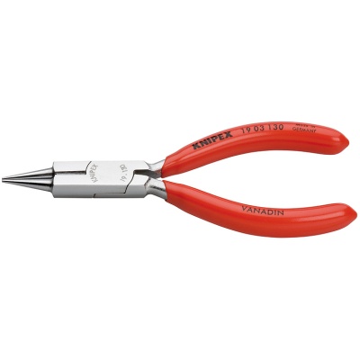 Knipex 19 03 130 Round Nose Pliers with cutting edge (Jewellers Pliers)