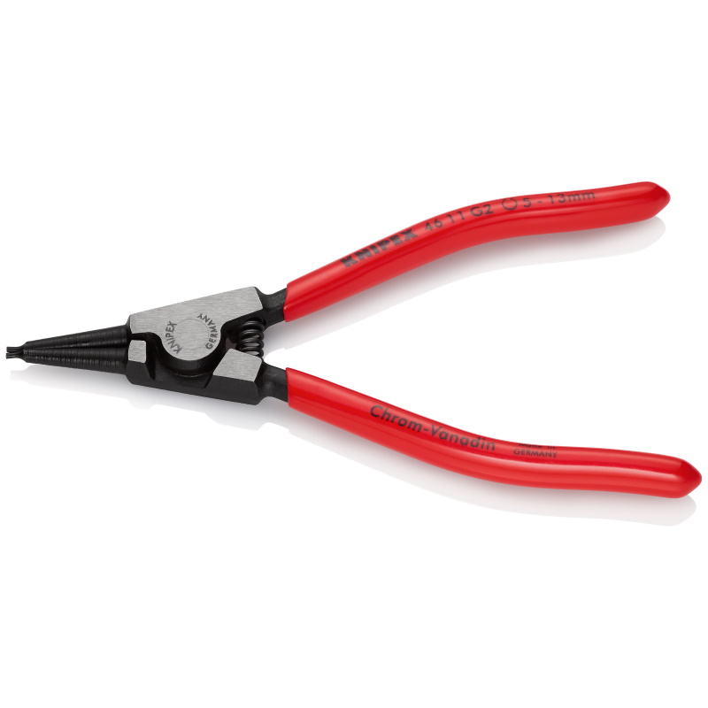 Knipex 46 11 G2 Circlip Pliers for grip rings on shafts  5,0-13,0 mm