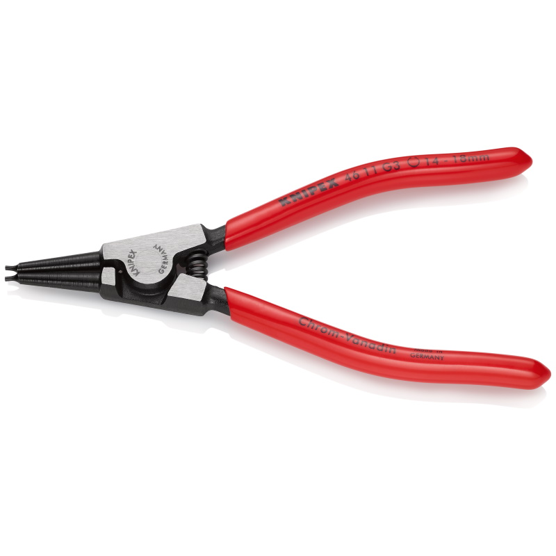 Knipex 46 11 G3 Circlip Pliers for grip rings on shafts  14,0-18,0 mm