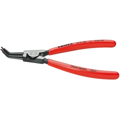 Knipex 46 31 A02 Circlip Pliers 45 bent for external circlips on shafts  3-10 mm