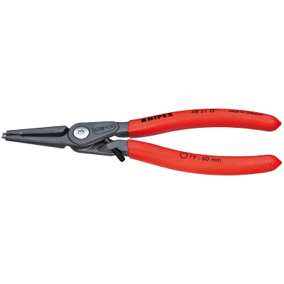 Knipex 48 31 J1 Precision Circlip Pliers for internal circlips in bore holes with closing limiter