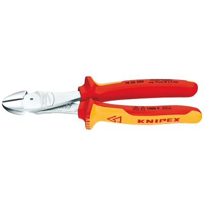 Knipex 74 06 180 High Leverage Diagonal Cutter, VDE, 180 mm