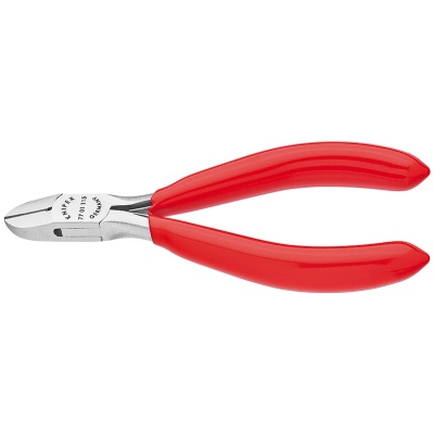 Knipex 77 01 115 Electronics Diagonal Cutter with opening spring, 115 mm