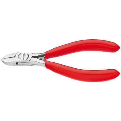 Knipex 77 11 115 Electronics Diagonal Cutter with opening spring, 115 mm