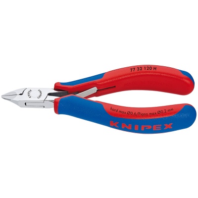 Knipex 77 32 120 H Electronics Diagonal Cutter with inserted carbide metal cutting edges, 120 mm