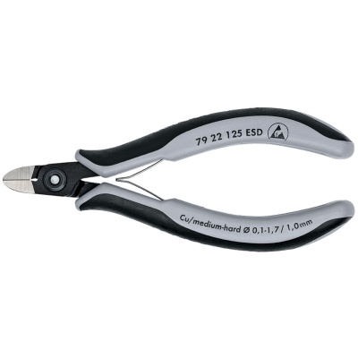 Knipex 79 22 125 ESD Precision Electronics Side Cutter ESD, 125 mm