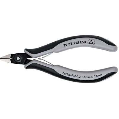 Knipex 79 32 125 ESD Precision Electronics Side Cutter ESD, 125 mm