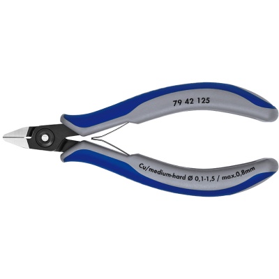 Knipex 79 42 125 Precisie elektronica-zijsnijtang, 125 mm