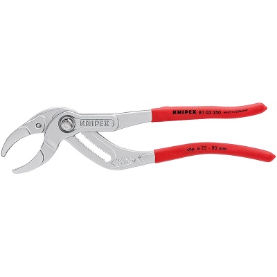 Knipex 81 03 250 Siphon- and Connector Pliers, chrome plated