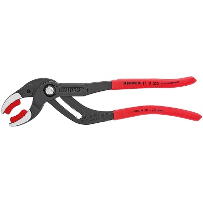 Knipex 81 11 250 Siphon- and Connector Pliers with plastic jaws