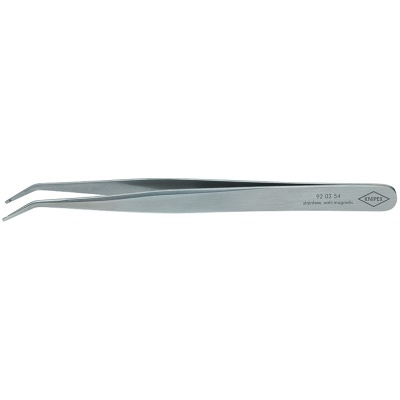 Knipex 92 02 54 Precisie-pincet, 120 mm, gebogen punten, 1,0 mm