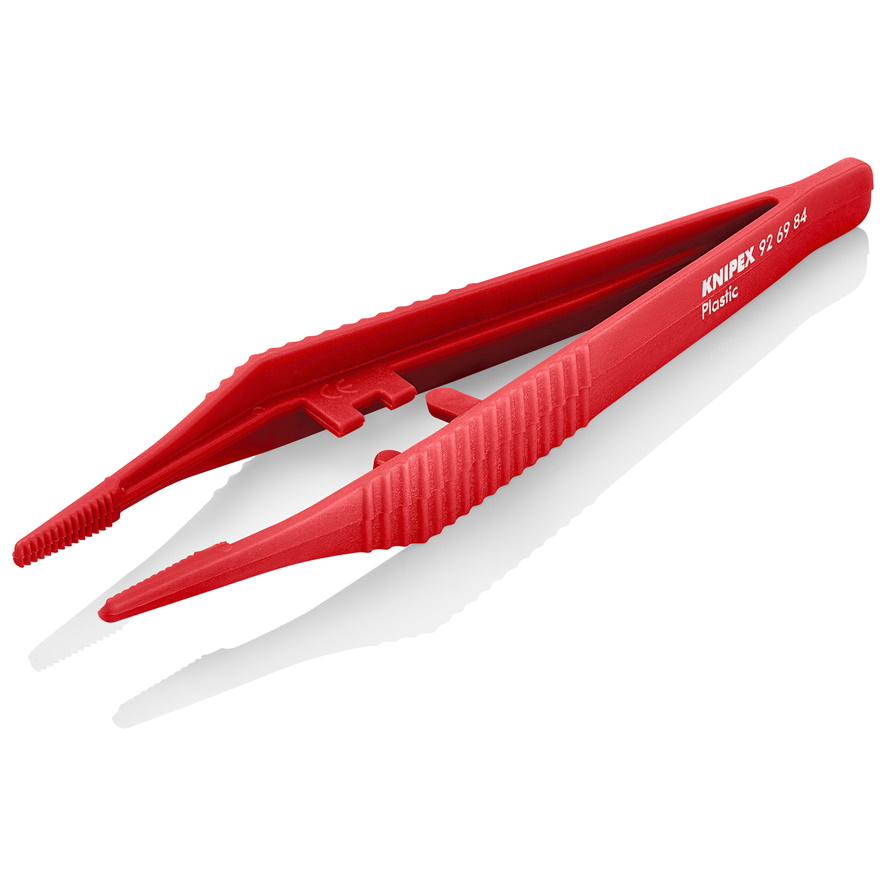 Knipex 92 69 84 Plastic Tweezers, red, 130 mm