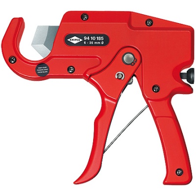 Knipex 94 10 185 Pipe Cutter for plastic conduit pipes (electrical installation work)