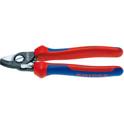 Knipex 95 22 165 Cable Shears with opening spring, 165 mm
