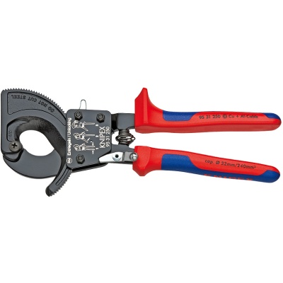 Knipex 95 31 250 Cable Cutter (ratchet action), 250 mm