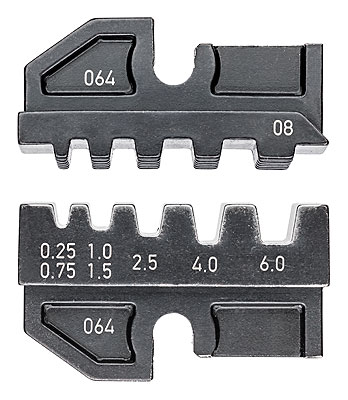 Knipex 97 49 08 Crimping dies for insulated and non-insulated end sleeves (ferrules)