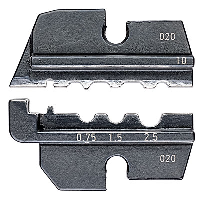 Knipex 97 49 10 Crimping dies for non-insulated tubular cable lugs and crimp terminals