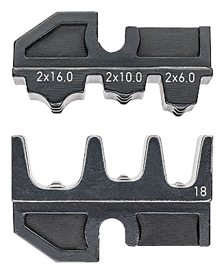 Knipex 97 49 18 Crimping dies for twin end sleeves