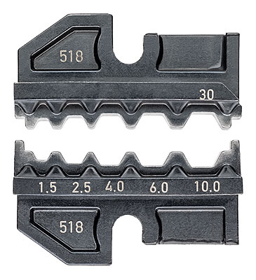 Knipex 97 49 30 Crimping dies for non-insulated butt connectors