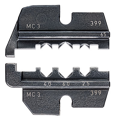 Knipex 97 49 65 Crimping dies for solar cable connectors MC3 (Multi-Contact)