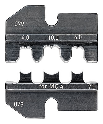 Knipex 97 49 71 Crimping dies for solar cable connectors MC4 (Multi-Contact)