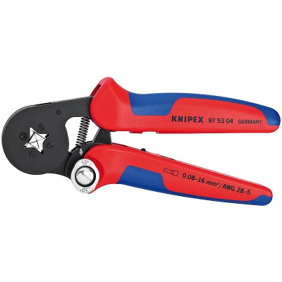 Knipex 97 53 04 SB Self-Adjusting Crimping Pliers for End Sleeves (ferrules) with lateral access