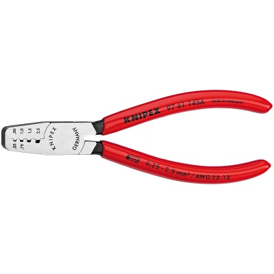 Knipex 97 61 145 A Crimping Pliers for end sleeves (ferrules)